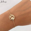 Jisensp Stainless Steel Mickey Bracelets for Women