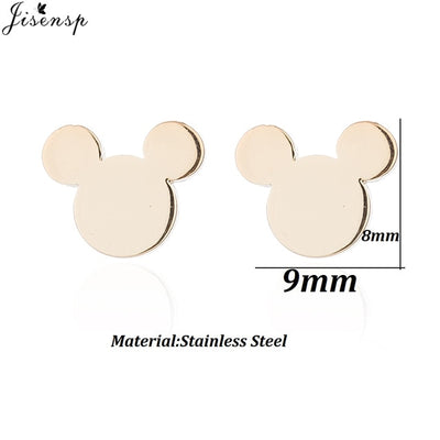 Jisensp Stainless Steel Mickey Bracelets for Women