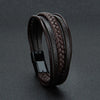 Leather Bracelets & Bangles in Black and Brown Color with Magnetic Elegent Bracelet for Man