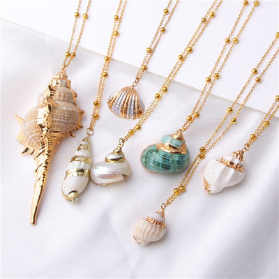 Boho Shell Conch Necklace Sea