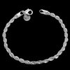 Elegant Shiny Jewelry Unisex Twist Bracelet