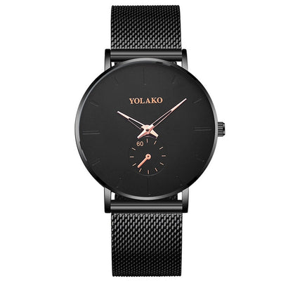 Men Casual Watches Minimalism Brand New Fashion Quartz Casual Stainless