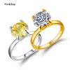 Visisap Brilliant Woman 5 Carat Zircon Rings for Women