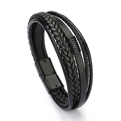 Mens leather bracelet Leather bangles for men