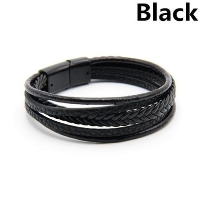 Mens leather bracelet Leather bangles for men