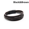 Mens leather bracelet Leather bangles for men