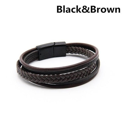 Mens leather bracelet Leather bangles for men