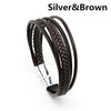 Mens leather bracelet Leather bangles for men