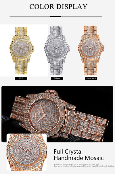 Women Quartz Watch Fashion Bling Casual Ladies Watch Female Quartz