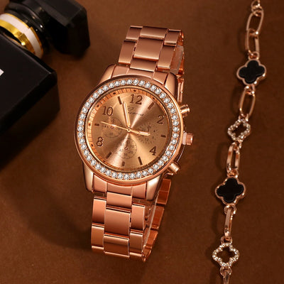 Geneva Classic Luxury Rhinestone Watch Women Watches Fashion Ladies Watch Women's