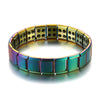 New 4 Color Blue Stainless Steel Chains Health Energy Balance Germanium Magnetic Bracelet For Men