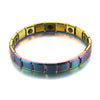 New 4 Color Blue Stainless Steel Chains Health Energy Balance Germanium Magnetic Bracelet For Men