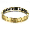 New 4 Color Blue Stainless Steel Chains Health Energy Balance Germanium Magnetic Bracelet For Men