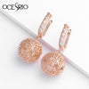 New Big Pattern Hollow Ball Long Earrings for Women