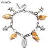 Boho Ocean Beach Chain Anklet Sea Shell Starfish Turtle Charm  Anklet for Women