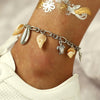 Boho Ocean Beach Chain Anklet Sea Shell Starfish Turtle Charm  Anklet for Women