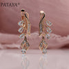 328 Anniversary 585 Rose Gold Multicolor Water Drop Earrings