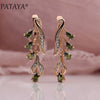 328 Anniversary 585 Rose Gold Multicolor Water Drop Earrings