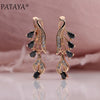 328 Anniversary 585 Rose Gold Multicolor Water Drop Earrings