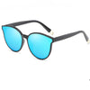 Fashion Women Colour Luxury Flat Top Cat Eye glasses