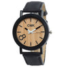 Fashion Luxury Imitation Wood Grain Watch Men