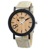 Fashion Luxury Imitation Wood Grain Watch Men