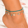 Boho Opal Female Anklets Barefoot Crochet Sandals