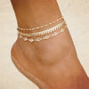 Boho Opal Female Anklets Barefoot Crochet Sandals