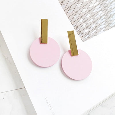 Trendy Summer Dangle Drop Geometric Earrings