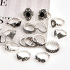 15 Pcs/set Bohemian Retro Crystal Flower