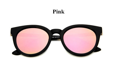 cat eye pink sunglasses woman shades mirror female square sun glasses