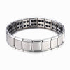 New 4 Color Blue Stainless Steel Chains Health Energy Balance Germanium Magnetic Bracelet For Men