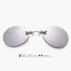 Oulylan Matrix Morpheus Round Rimless Sunglasses Men