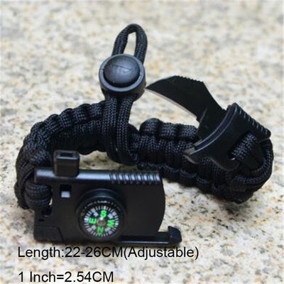 Bracelet For Men Outdoor Camping Rescue Paracord Survival Parachute Cord Multifunctional