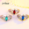 ZRHUA Ladies 925 Sterling Silver Finger Rings for Women