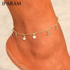 Multi Layer Star Pendant Anklet