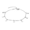 Multi Layer Star Pendant Anklet