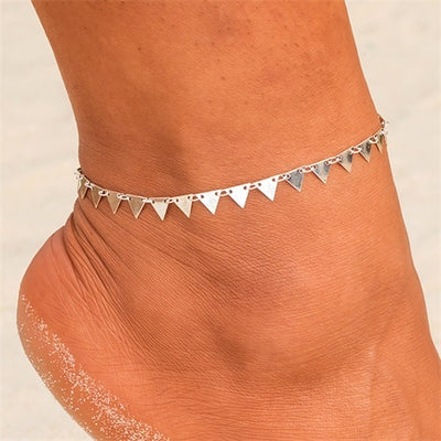 Multi Layer Star Pendant Anklet