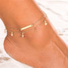 Multi Layer Star Pendant Anklet