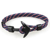 New Fashion Black Color Anchor Bracelets Men