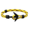 New Fashion Black Color Anchor Bracelets Men