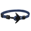 New Fashion Black Color Anchor Bracelets Men