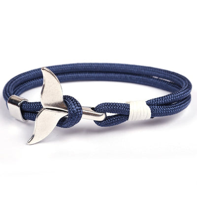 New Fashion Black Color Anchor Bracelets Men