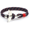 New Fashion Black Color Anchor Bracelets Men