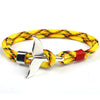 New Fashion Black Color Anchor Bracelets Men