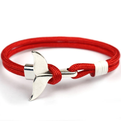 New Fashion Black Color Anchor Bracelets Men