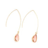 8 Seasons New Simple Yellow/White/Blue Crystal Water Drop Earrings for Women