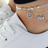 Bohemia Sea Turtle Starfish Charms Beach Anklet Shell For Women