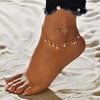 Bohemia Sea Turtle Starfish Charms Beach Anklet Shell For Women