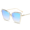 RBRARE Alloy Cat Eye Sunglasses Women